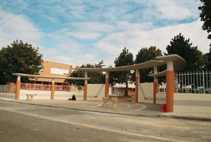 The entrance to the Lycée Alfred de Vigny high school in Loches. A photo of the Lycée Alfred de Vigny high school in Loches.